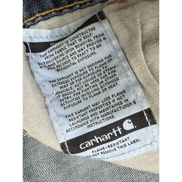 Carhartt Carpenter Jeans Mens 40X32 Relaxed Fit Workwear Safety Pants BD4633 FRM - Picture 12 of 12
